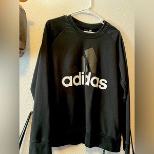Black Adidas Crewneck